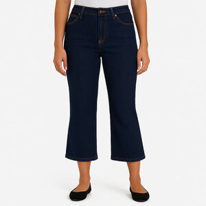 NWT Chaps Women’s Mid-Rise Crop Kick Jeans – Size 6/28 (Verona Wash, 26” Inseam)